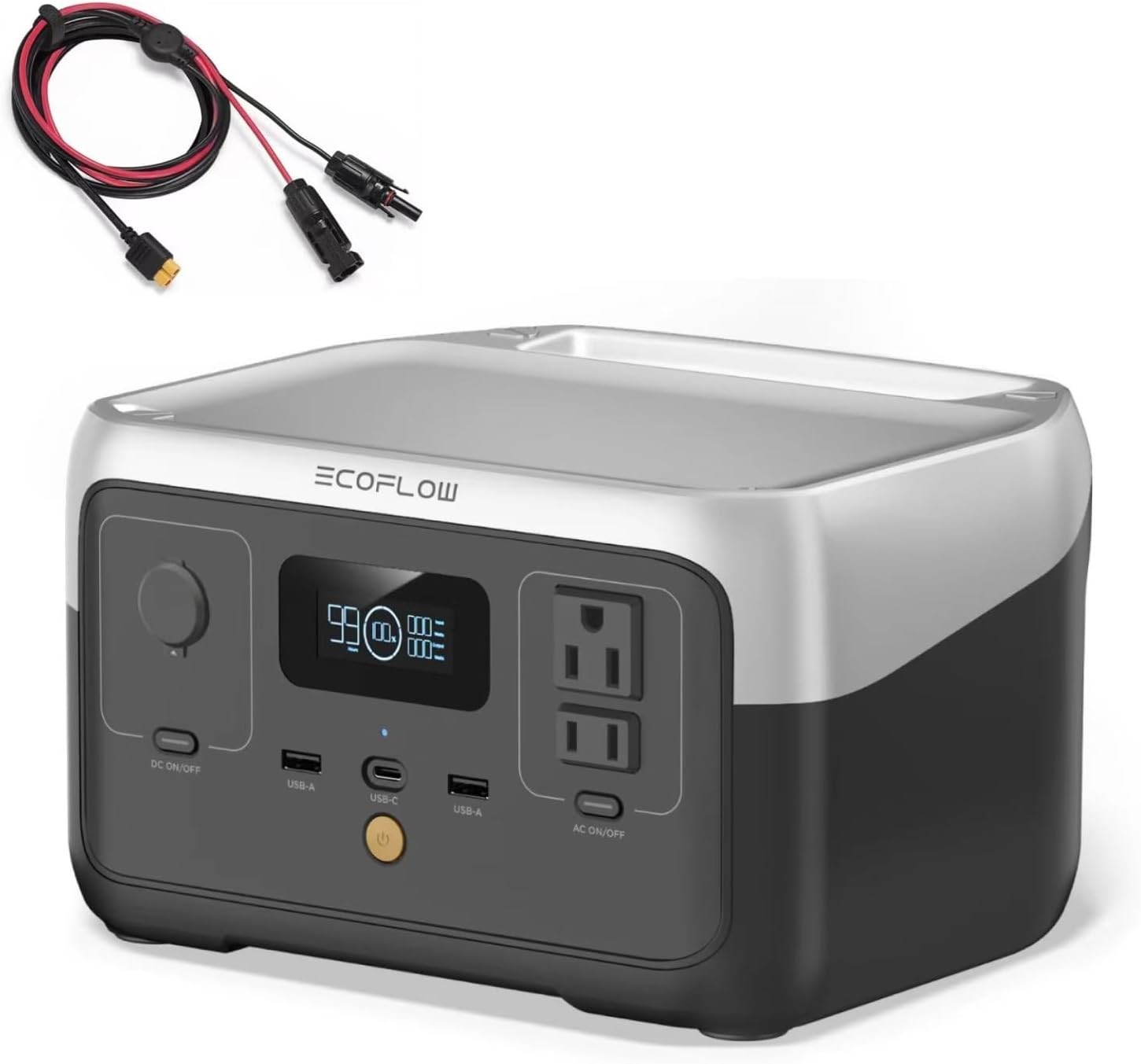 Portable Power Station RIVER 2, 256Wh LiFePO4 Battery/ 1 Hour Fast Charging