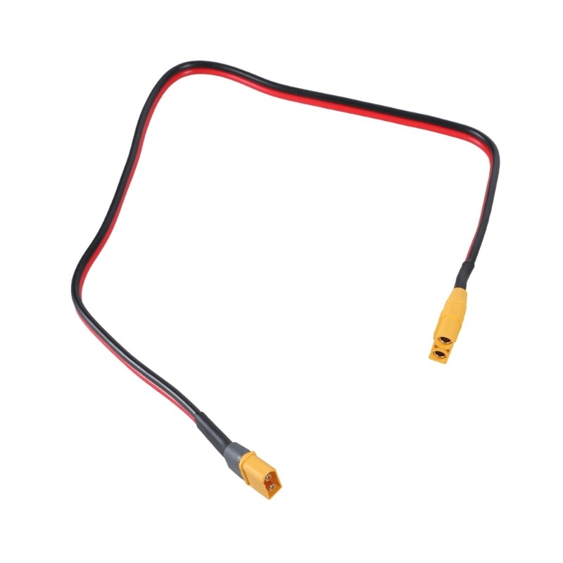Male XT60 to Female XT90 Connection Cable for Photovoltaic Cells Model Aircraft