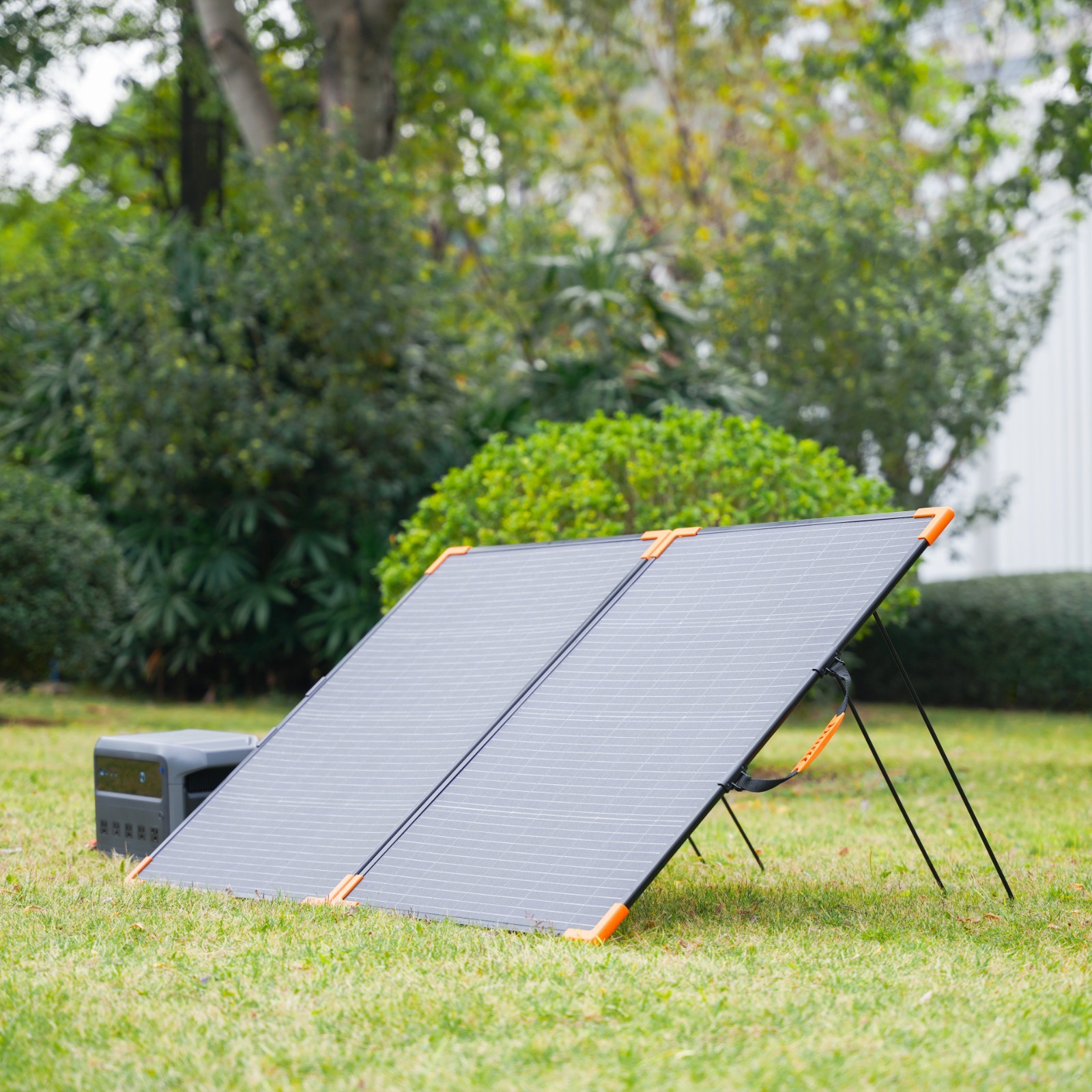 MHPOWOS 100W 200W Bifacial Foldable Solar Panel ETFE IP68 for Power Station