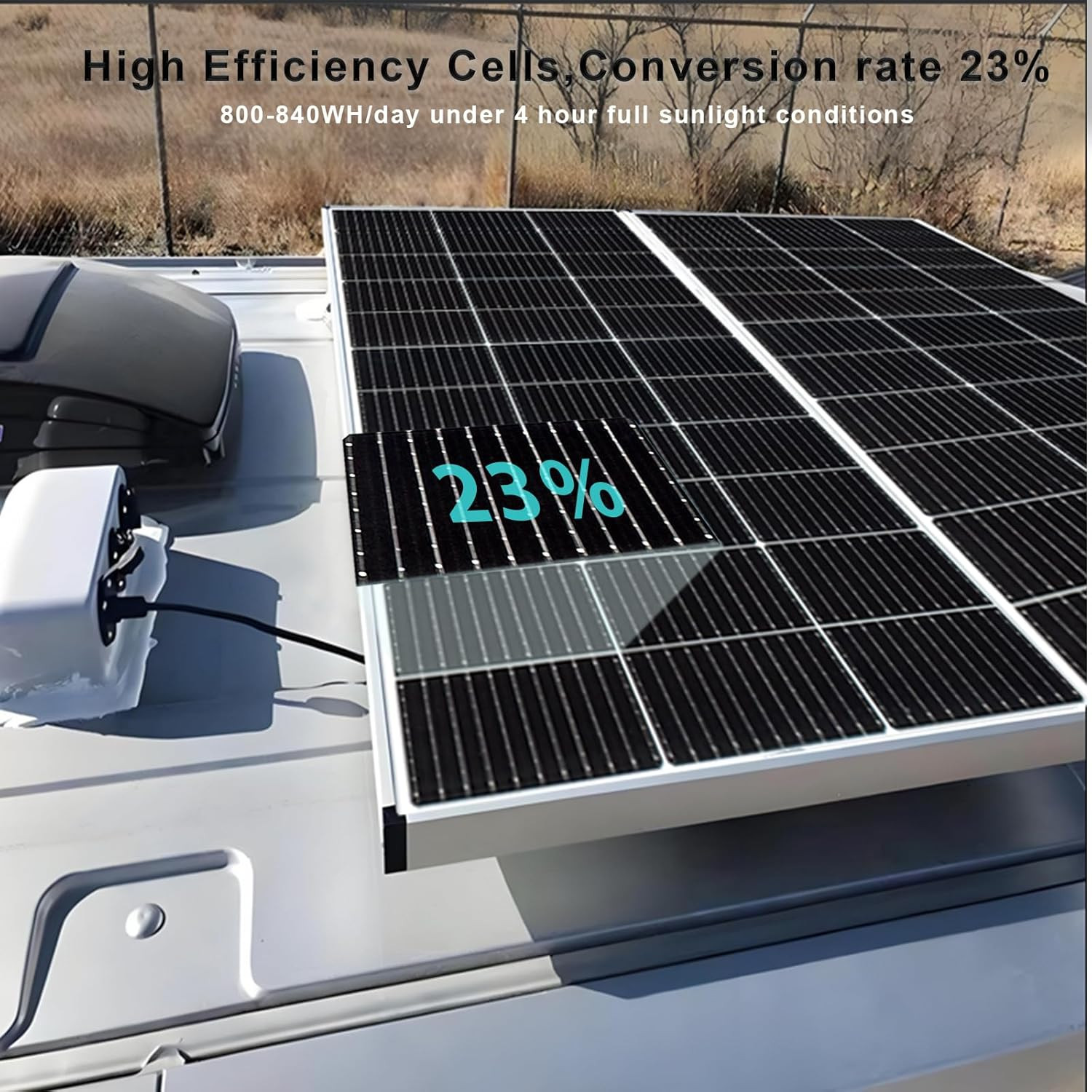 200 Watt 12Volt/24Volt Solar Panel Starter Kit 2PCS 105W Monocrystalline Module