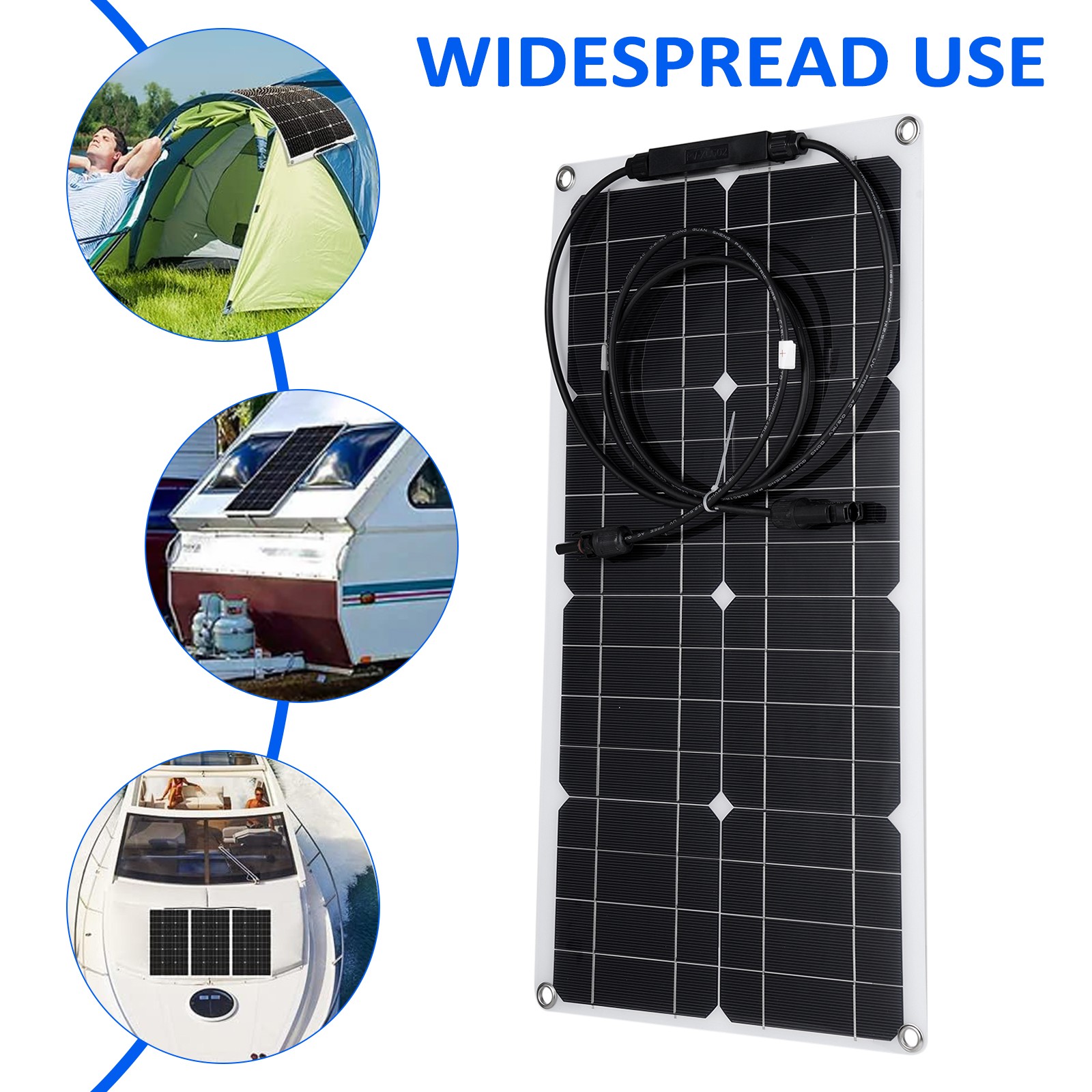 25W 16V Portable Solar Panel Kit Outdoor Waterproof Flexible Solar Panel W IYYI