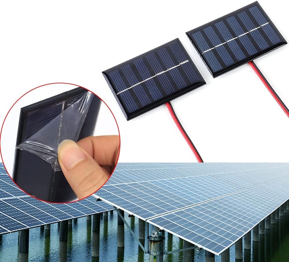 4Pcs 5V 6V 1W Mini Solar Panels for Solar Power Mini Solar Cells Outdoor Elec…