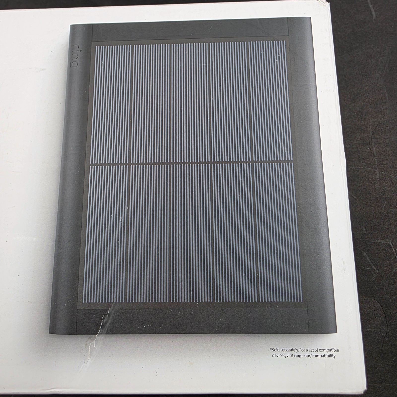 New Ring 4W 2nd Generation Solar Panel for Select Ring Security Cameras Black