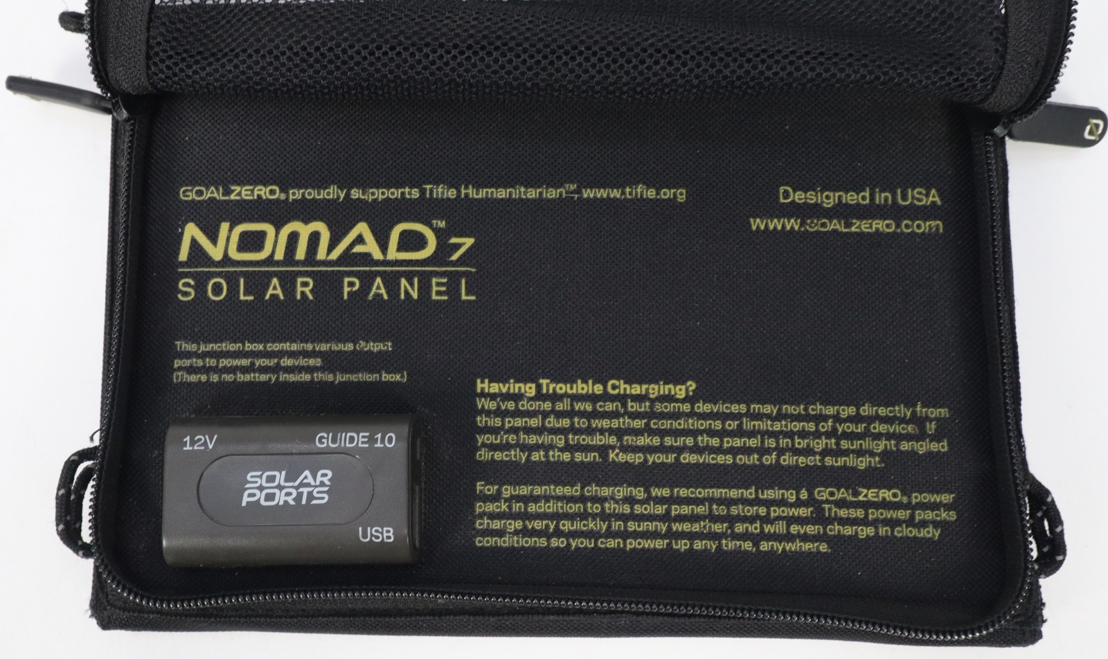 Goal Zero NOMAD™ 7 Solar Panel Chargoing Kit, Portable/Backpack w/Accessories