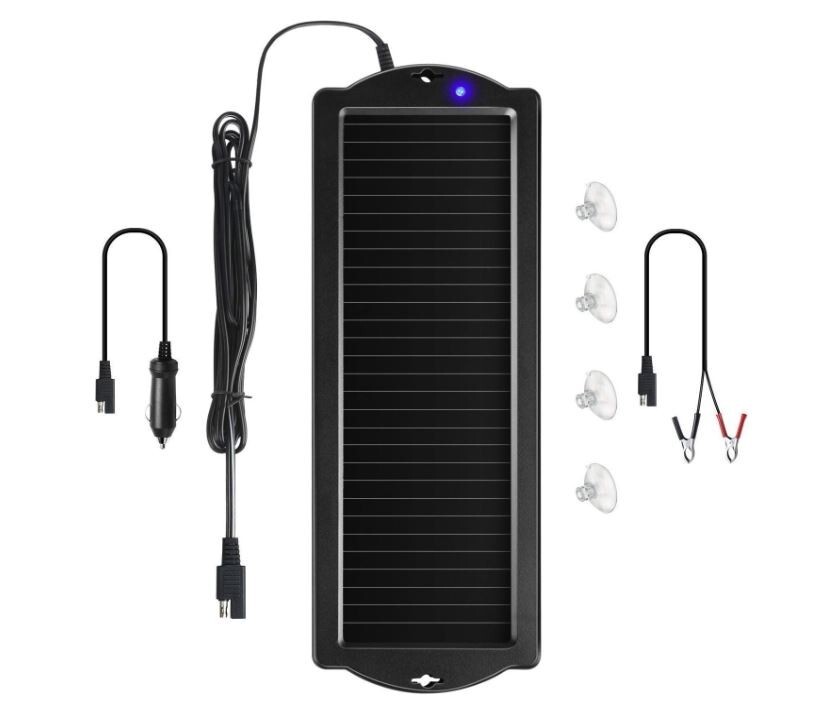 Sunway Solar Car Battery Trickle Charger & Maintainer 12V Solar Panel Power Batt