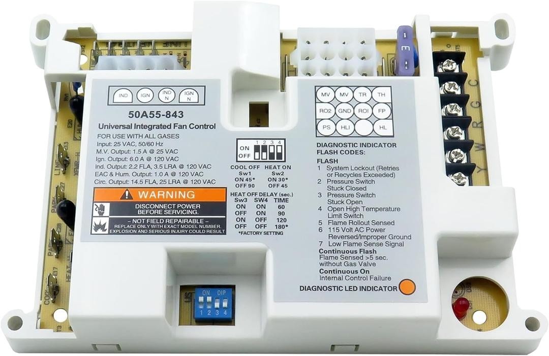 50A50-474 Universal Furnace Control Circuit Board Replacement for White Rodgers