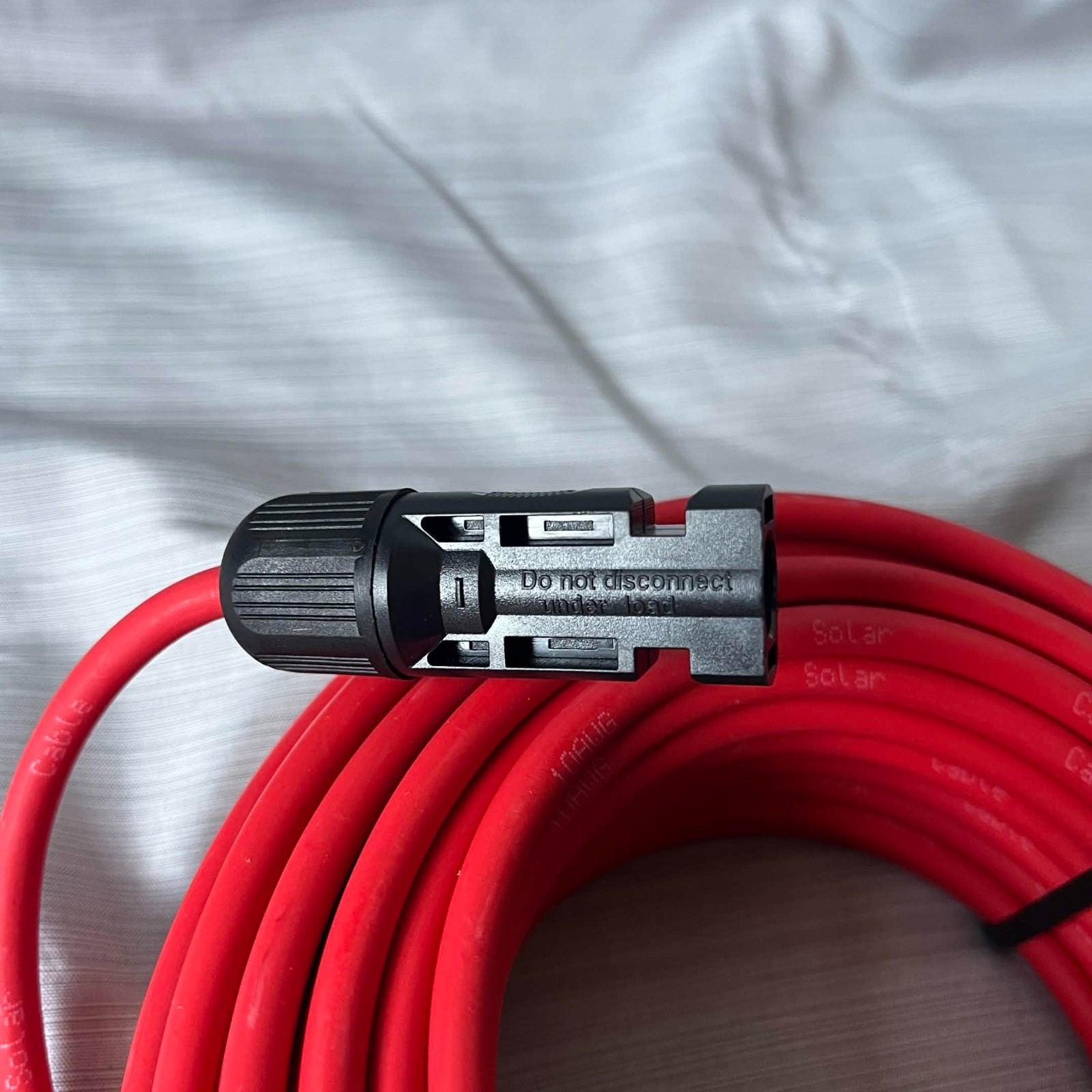 Solar Panel Extension Cables – 10 AWG, 50 ft with Waterproof Connectors