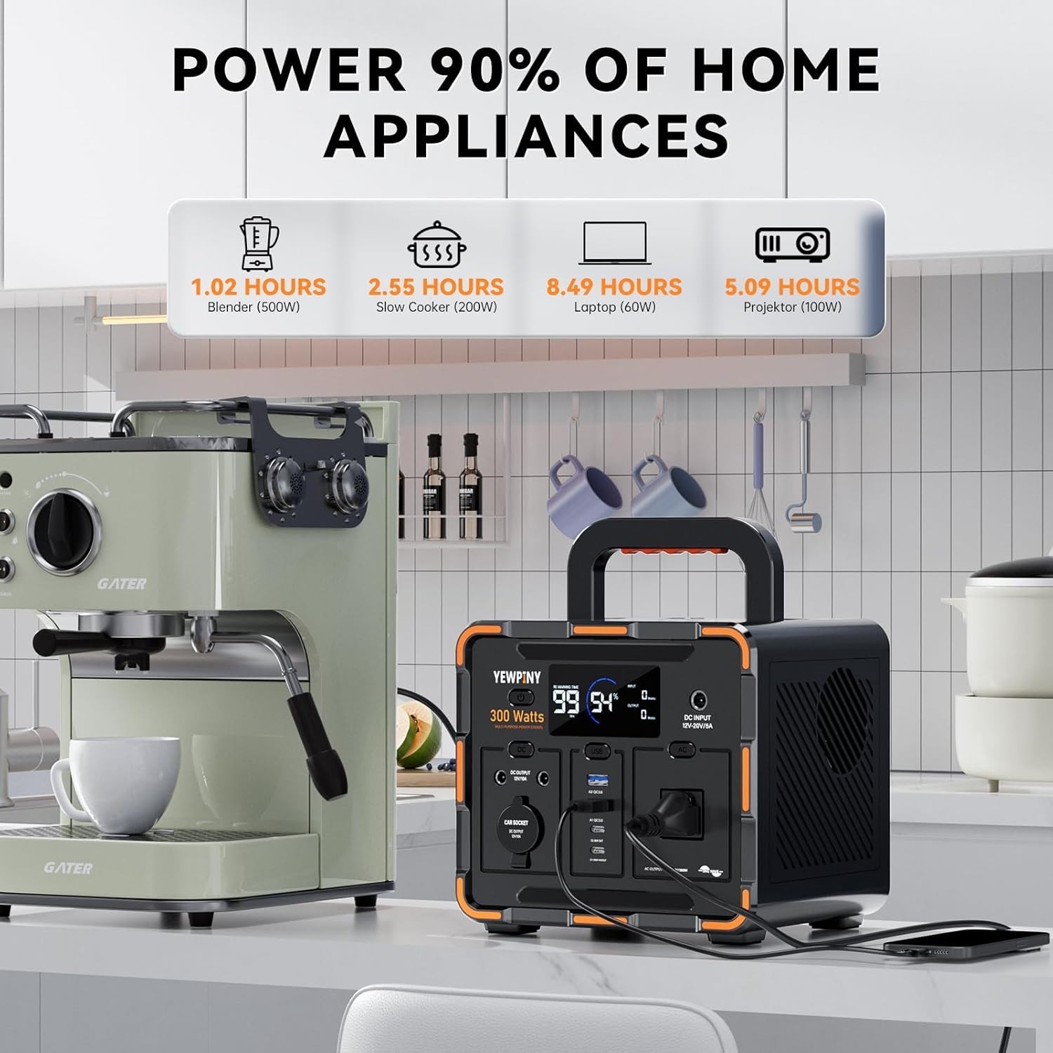 Emergency Power Supply 300W Solar Generator^
