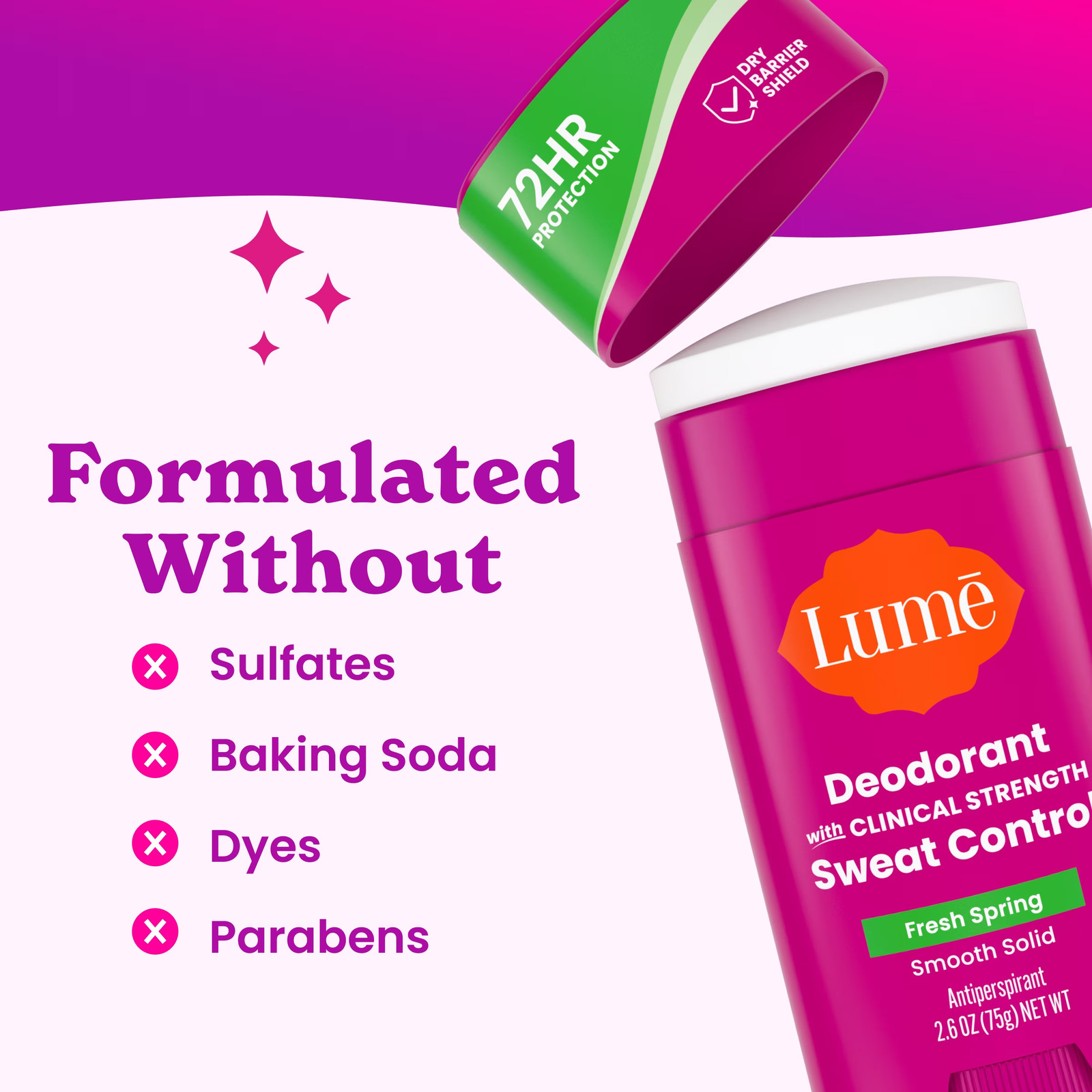 Deodorant plus Sweat Control – Smooth Solid Stick – Clinical Strength Antiperspi