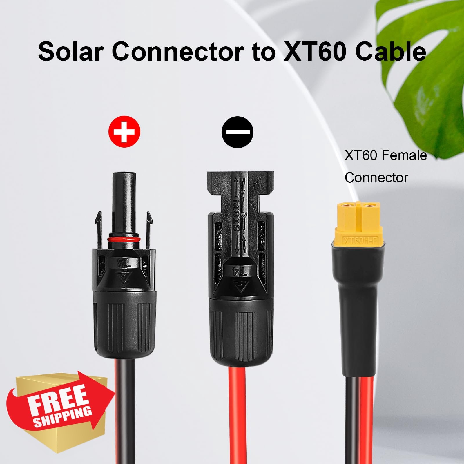 XRDS-RF 2FT Solar to XT60 Cable
