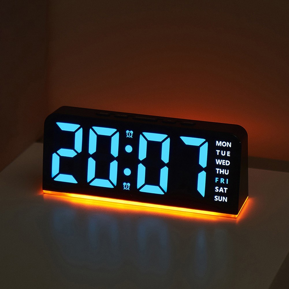 LED Alarm Clock with Clear Display and Built In Ambient Light Features