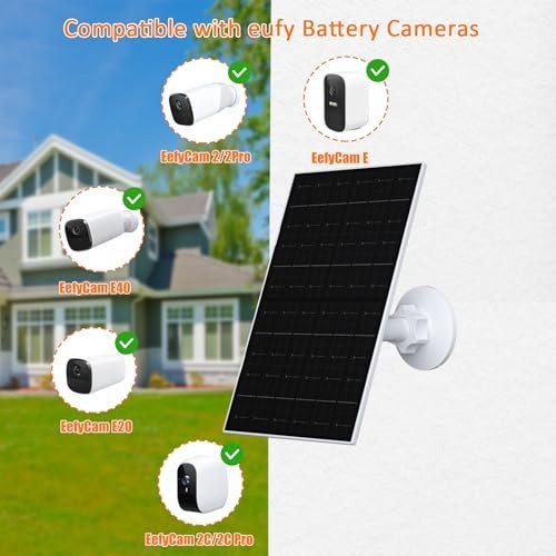 7W Solar Panel USB-C Charger IP66 Waterproof 360 Adjustable Mount 7.2ft Cable 2