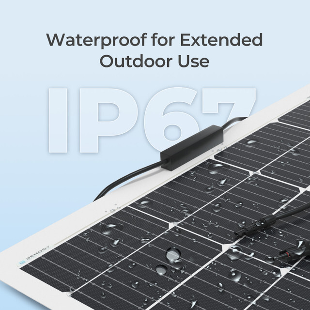 Refurbished Renogy 200W 12V Flexible Mono Solar Panel RV Rooftop Camping