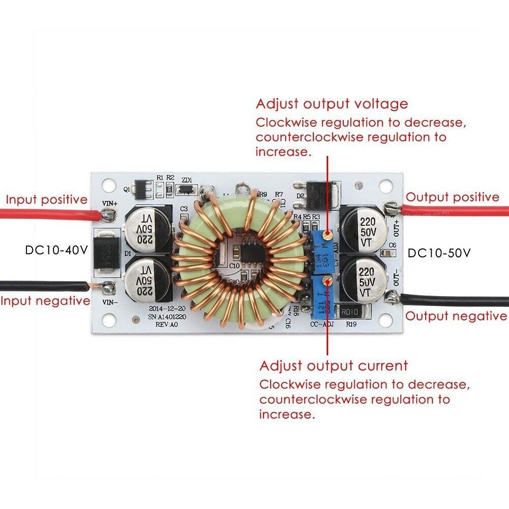 for current Supply Boost Converter DC 8-48v To DC 12-50V DIY Supply