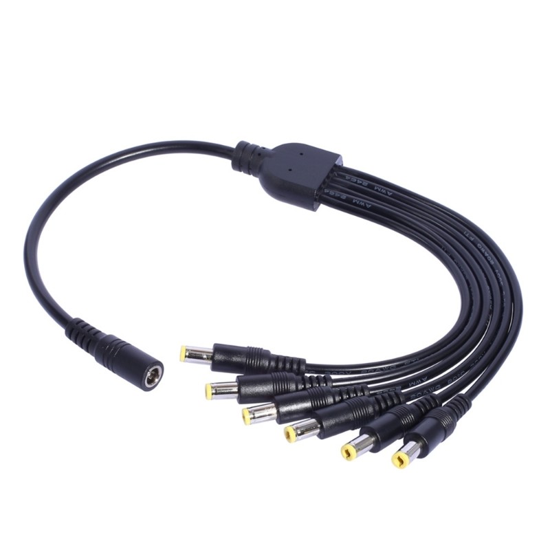 5.5×2.1mm 5.5×2.1mm Solar Panel Charging Cord Splitter for Outdoor Enthusiasts