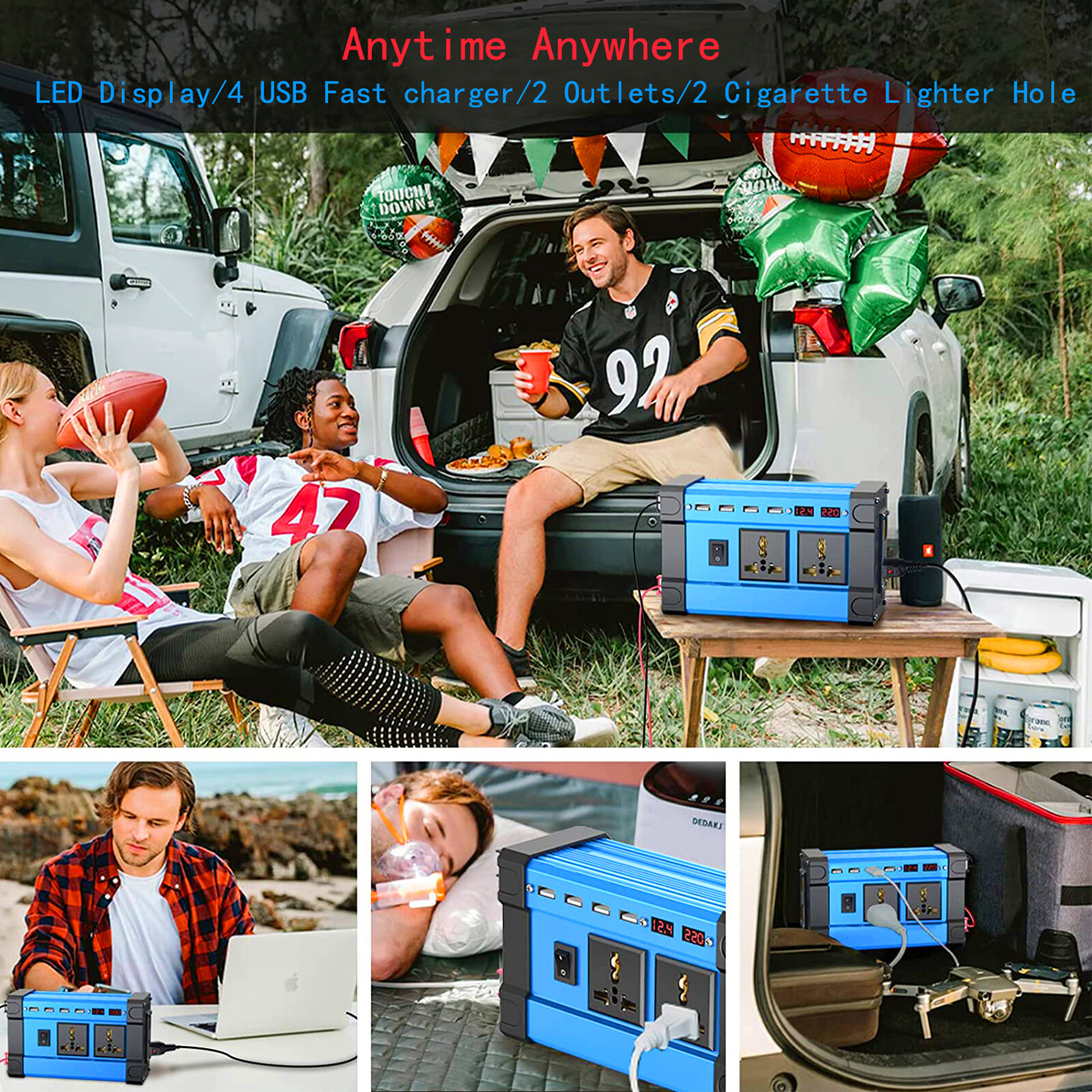 Solar Inverter 6000W Converter AC 12v To DC 220v 110v Intelligent LCD Display
