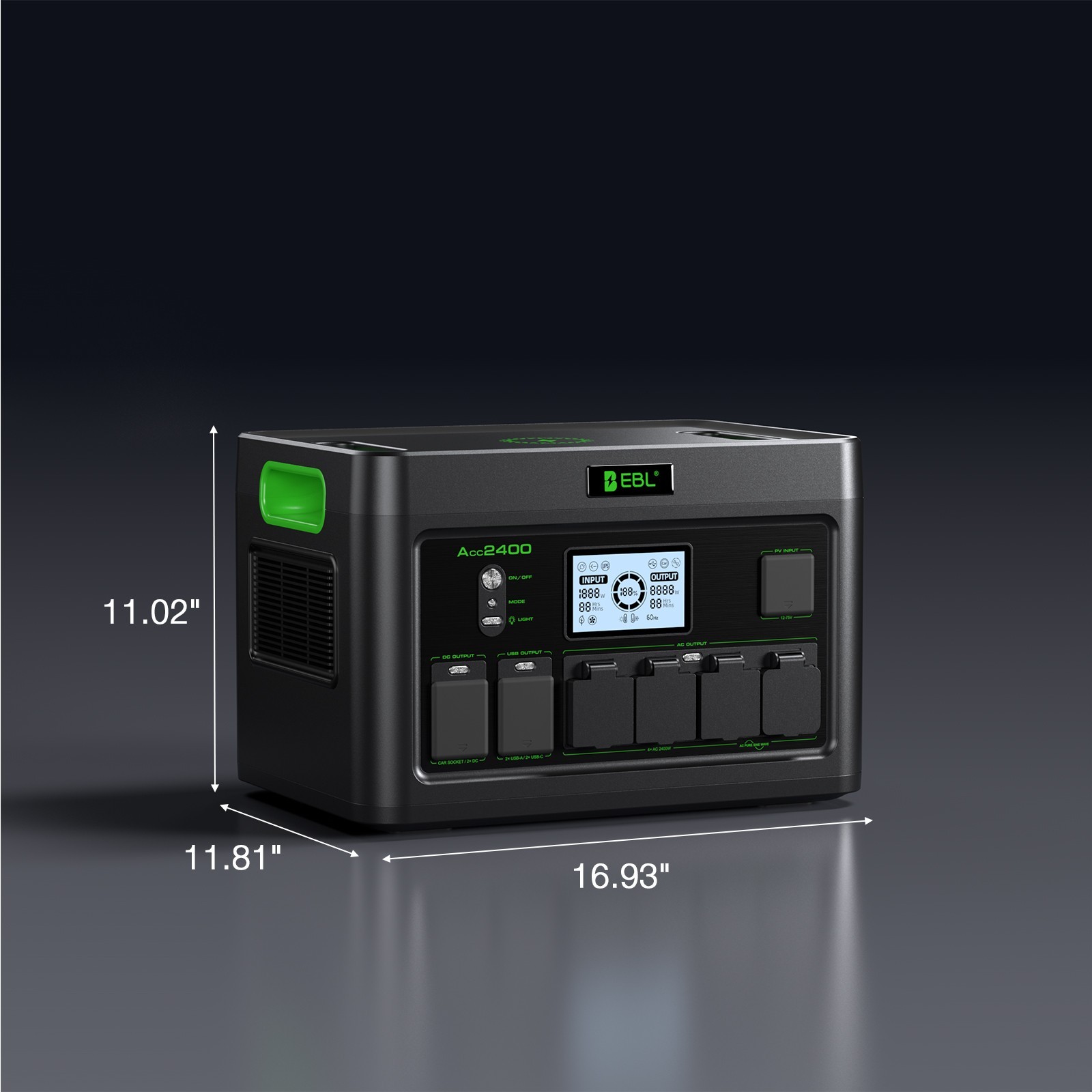 2400W Portable Power Station 1843Wh Generator ,Pure Sine Wave AC,Delta2