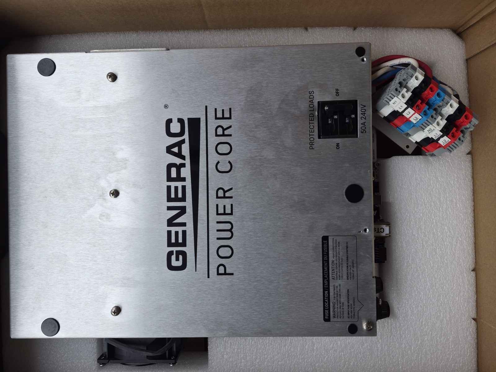 Generac PWRcell Solar Panel Kit 240V 50A Battery Power Core Outdoor Rated