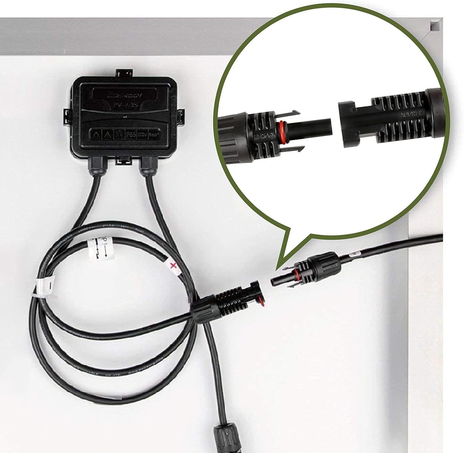 2 PCS 20Ft 10 AWG Adaptor Kit Solar Cable with Female and Male Connectors 1 Pair