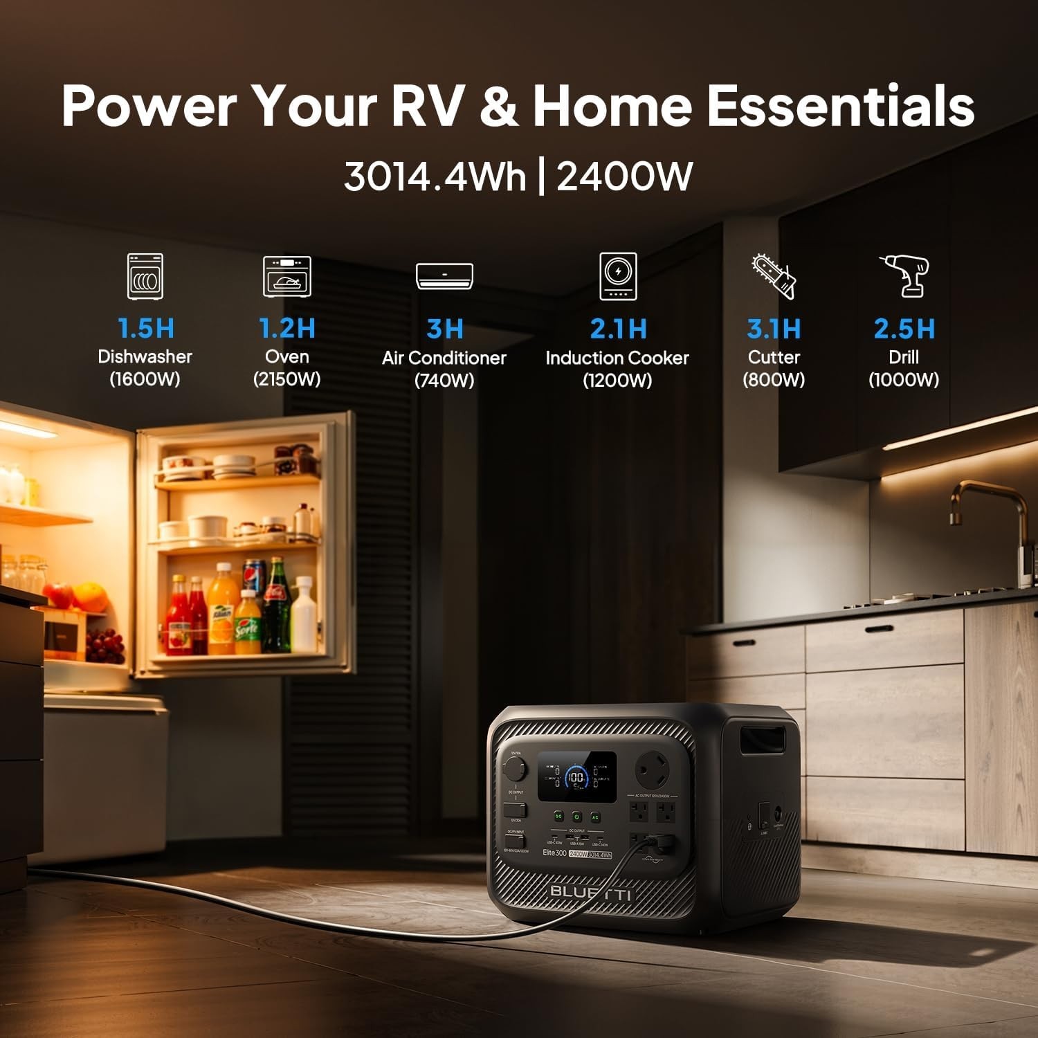 High Capacity Elite 300 Portable Power Station | Reliable Home Backup & RV Power
