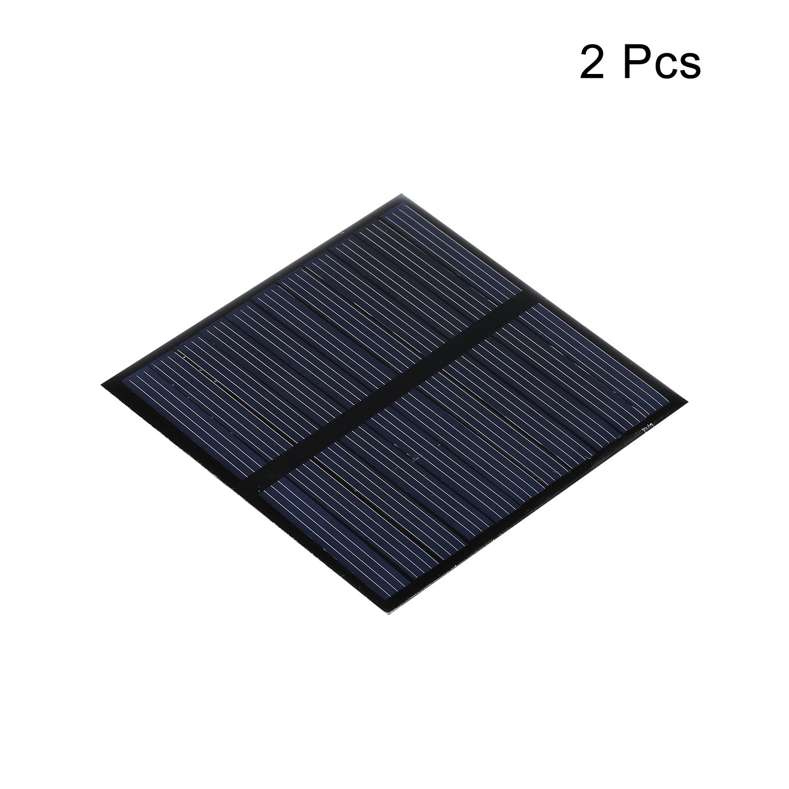 2 x Mini Solar Panel Cell 5.5V 110mA 0.605W 70mm x 70mm for DIY Project