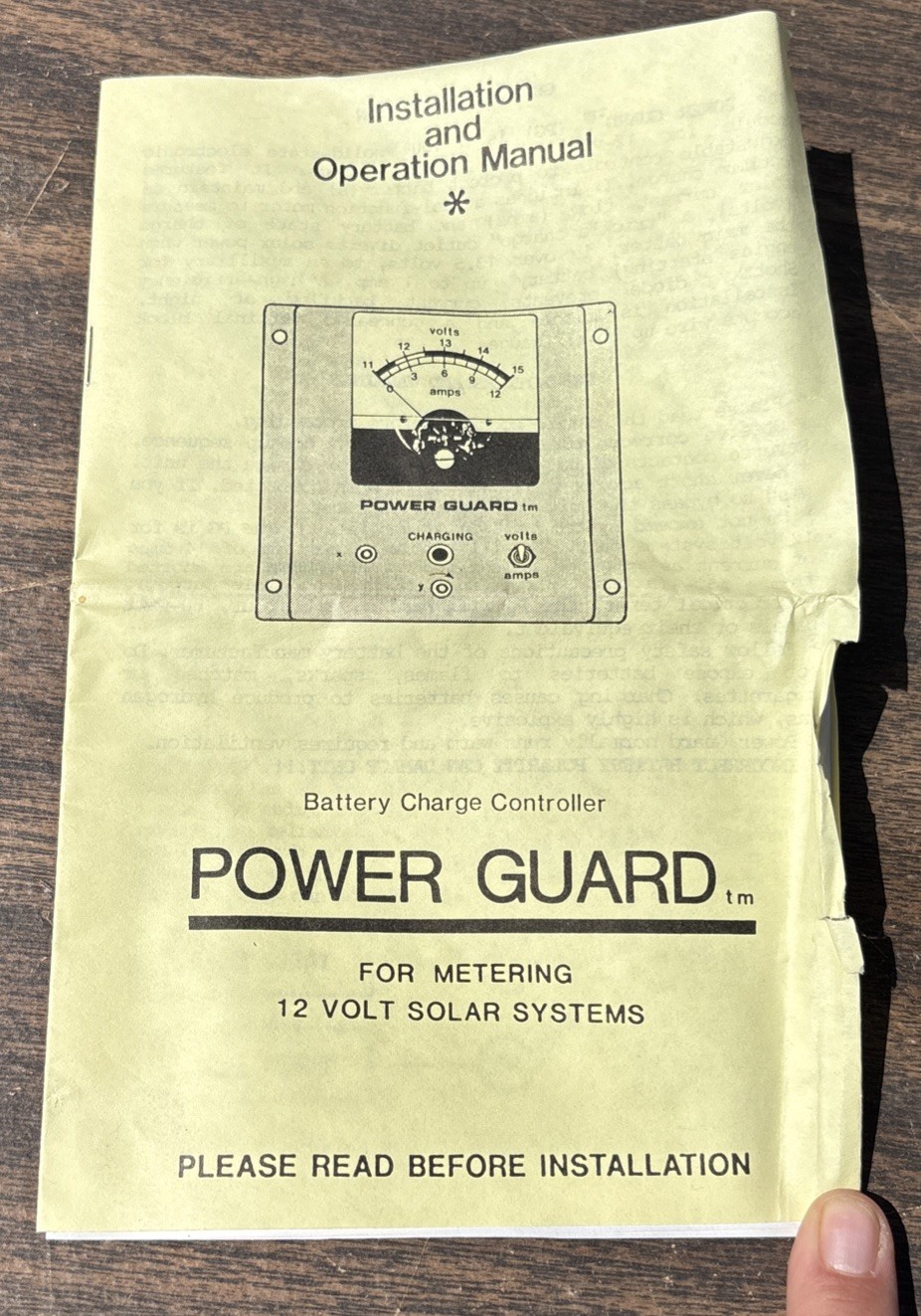 VTG Power Guard Metering 12 Volt Solar Systems Solid State Electronic Module NOS