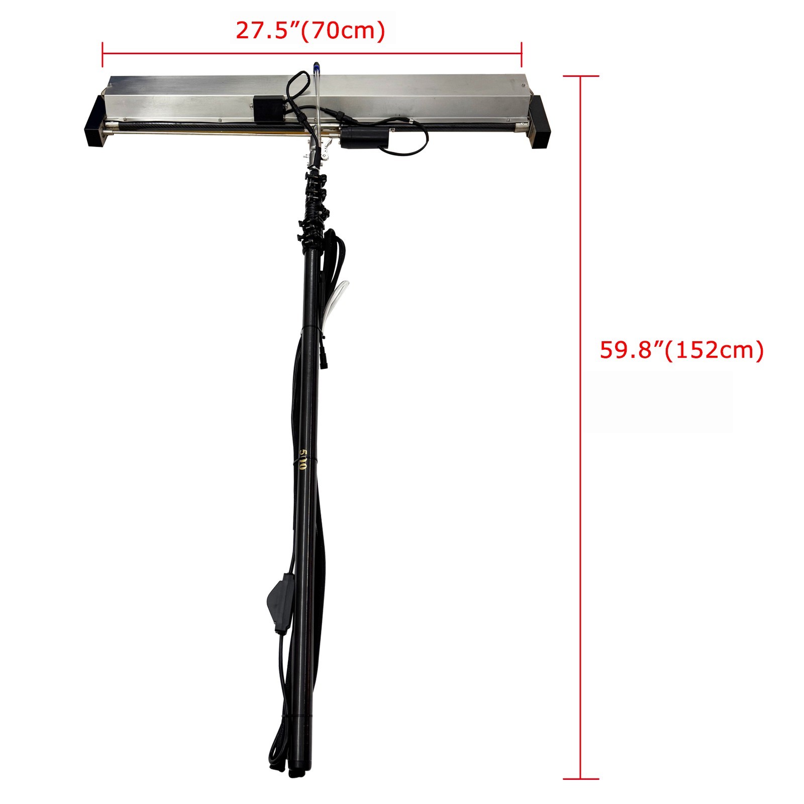 3.5M Electric Solar Panel Cleaner for Roof Mounted & Commercial PV Systems