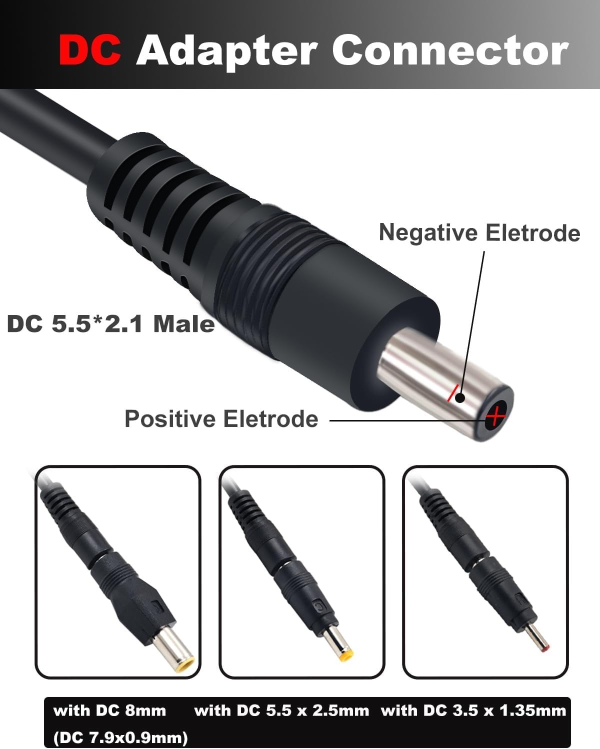 Solar Panel Adapter for Jackery to DC 5.5×2.1mm Extension Power Cable with DC…