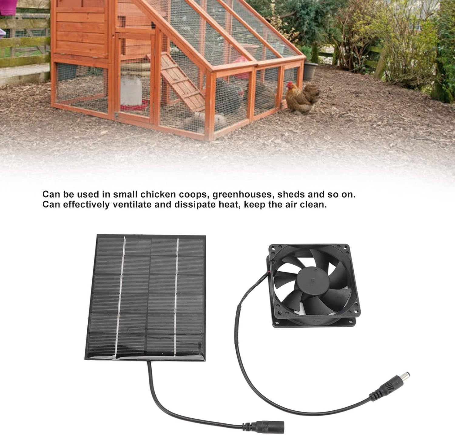High Efficiency Solar Panel Fan Kit – Compact Exhaust System for Sheds & Windows