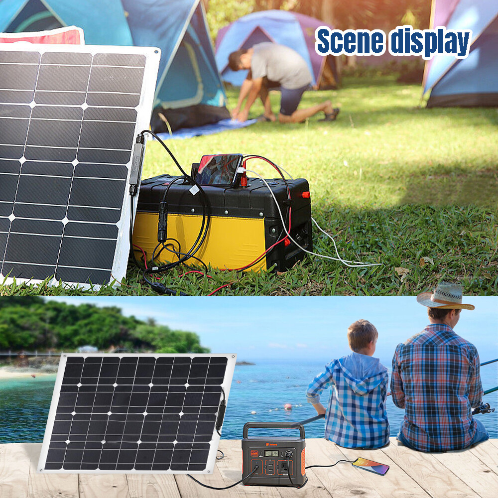 120W Watt Solar Panel 12V Battery Charger Mono PV Home Camping RV Off-Grid Boat