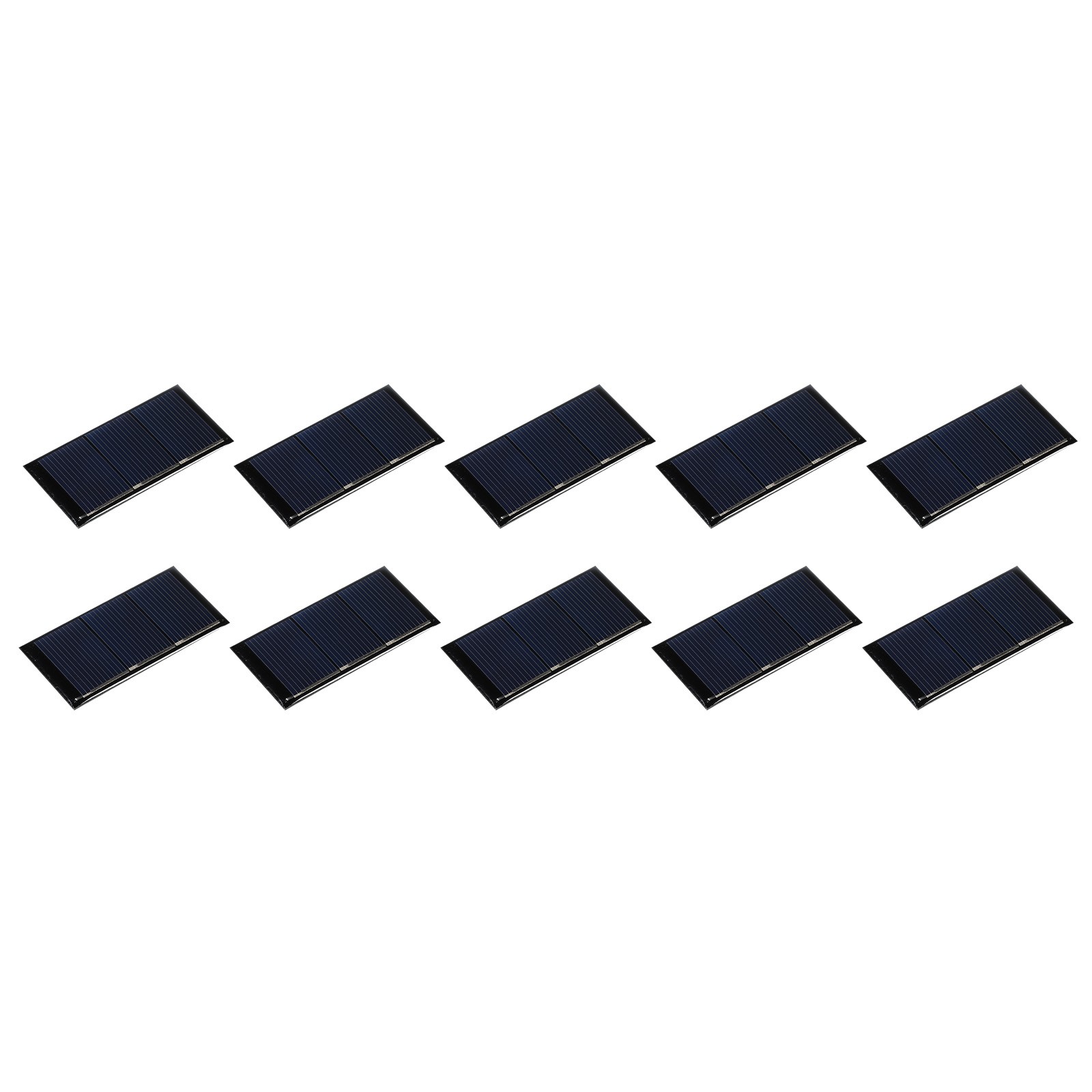 10 Pack Mini Solar Panel Cell 1.5V 160mA 0.24W 60mm x 30mm for DIY