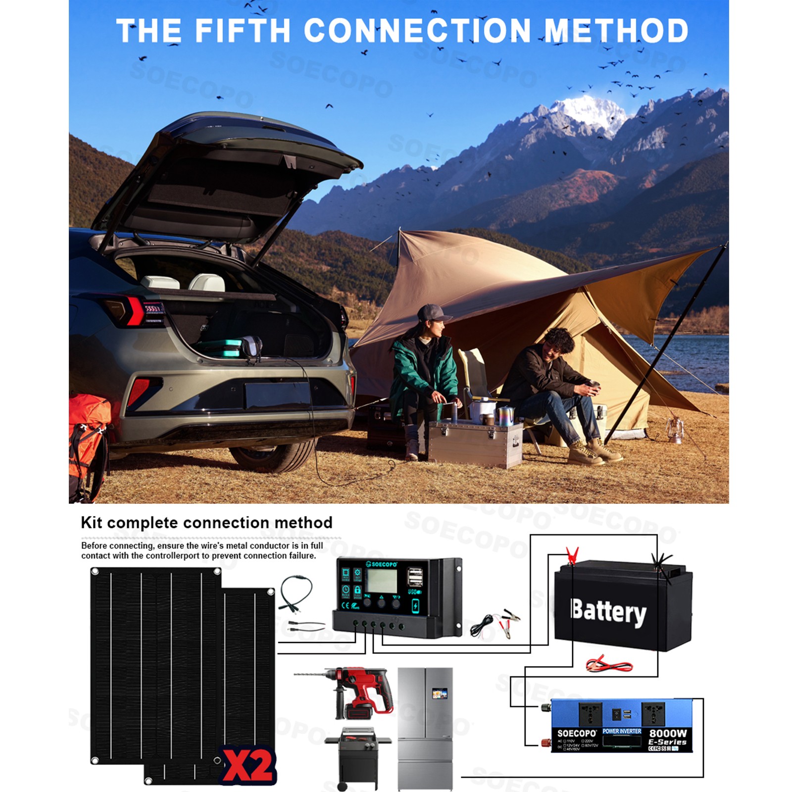 Robust 8000W Off-Grid Power Station Kit | Inverter, 100A Controllery1