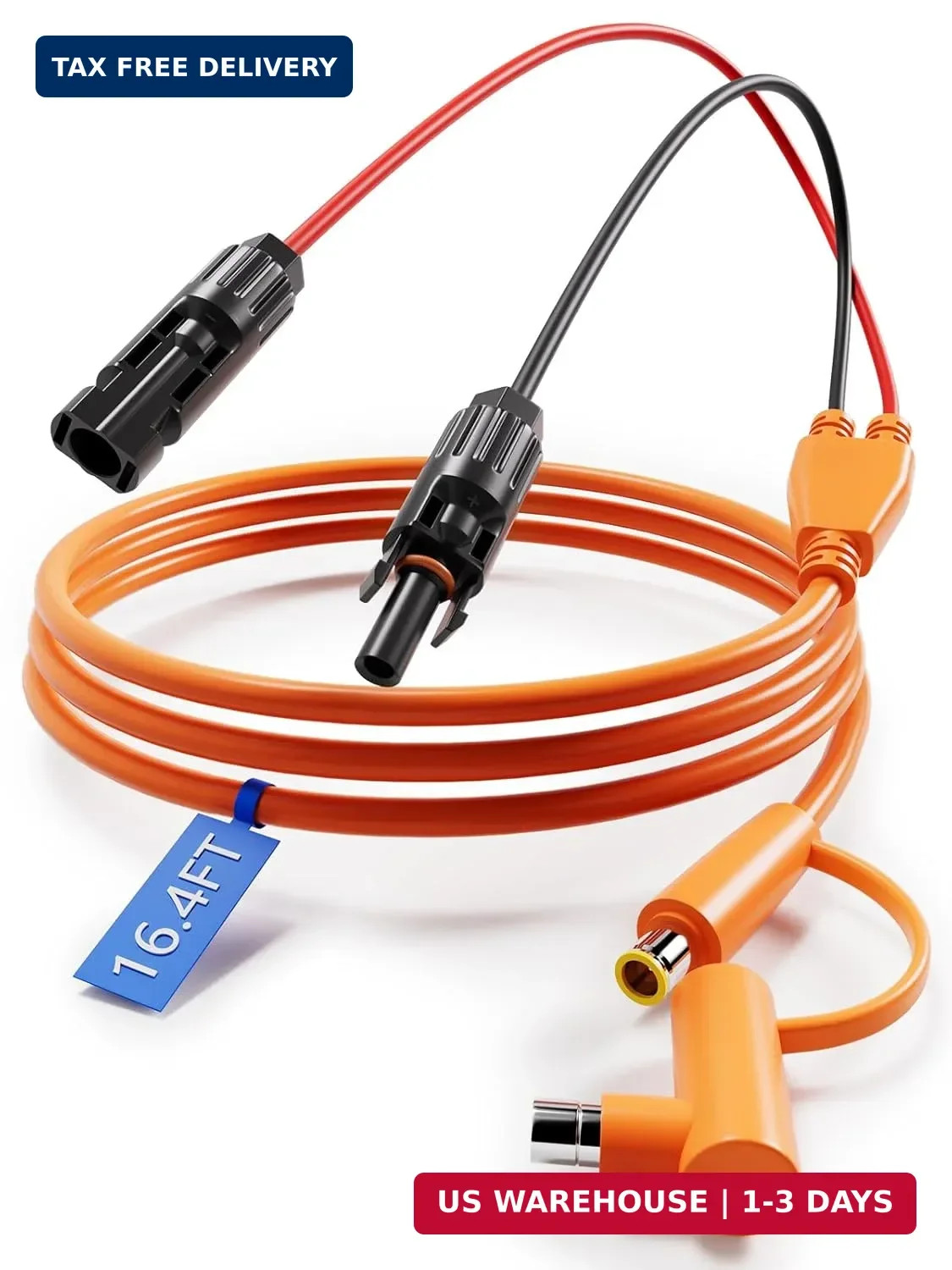 12AWG+14AWG Solar Extension Cable for Jackery | 16.4FT/5M,DC7909/DC8020 connecto