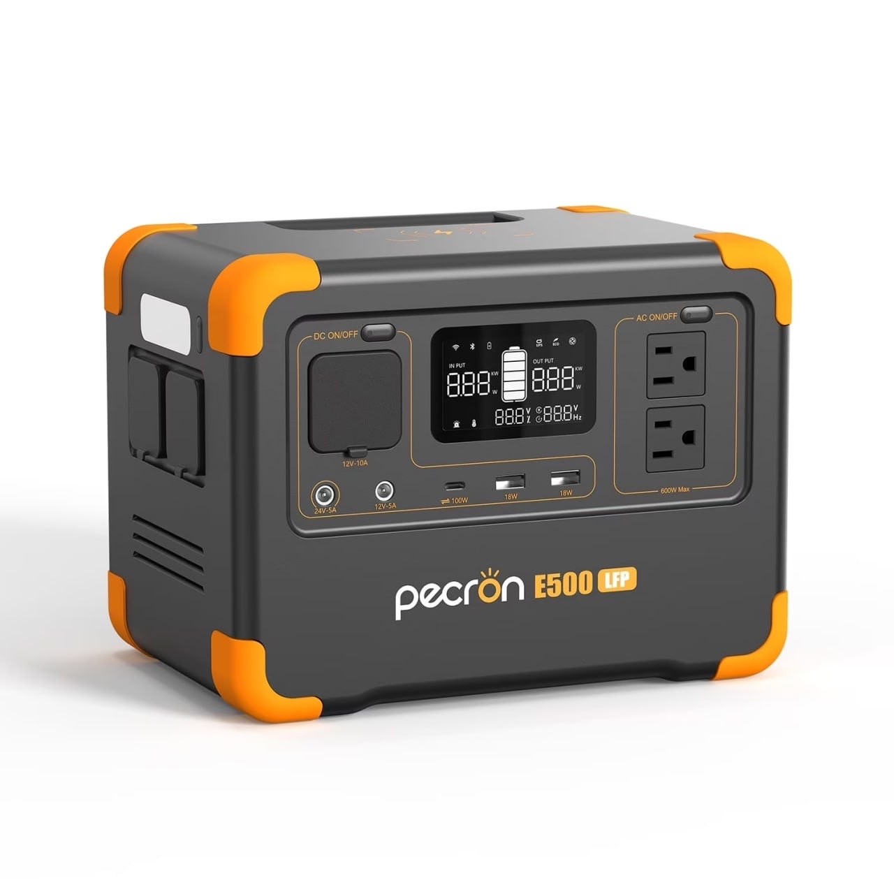 576Wh/600W Portable Power Station, UPS Function APP Control High Performance AC