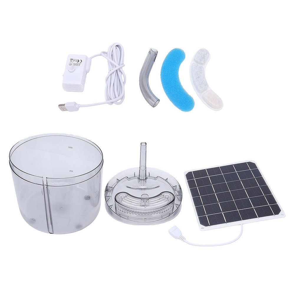 Solar Pet Water Dispenser for Outdoor Animals Including Cats Dogs and Chickens