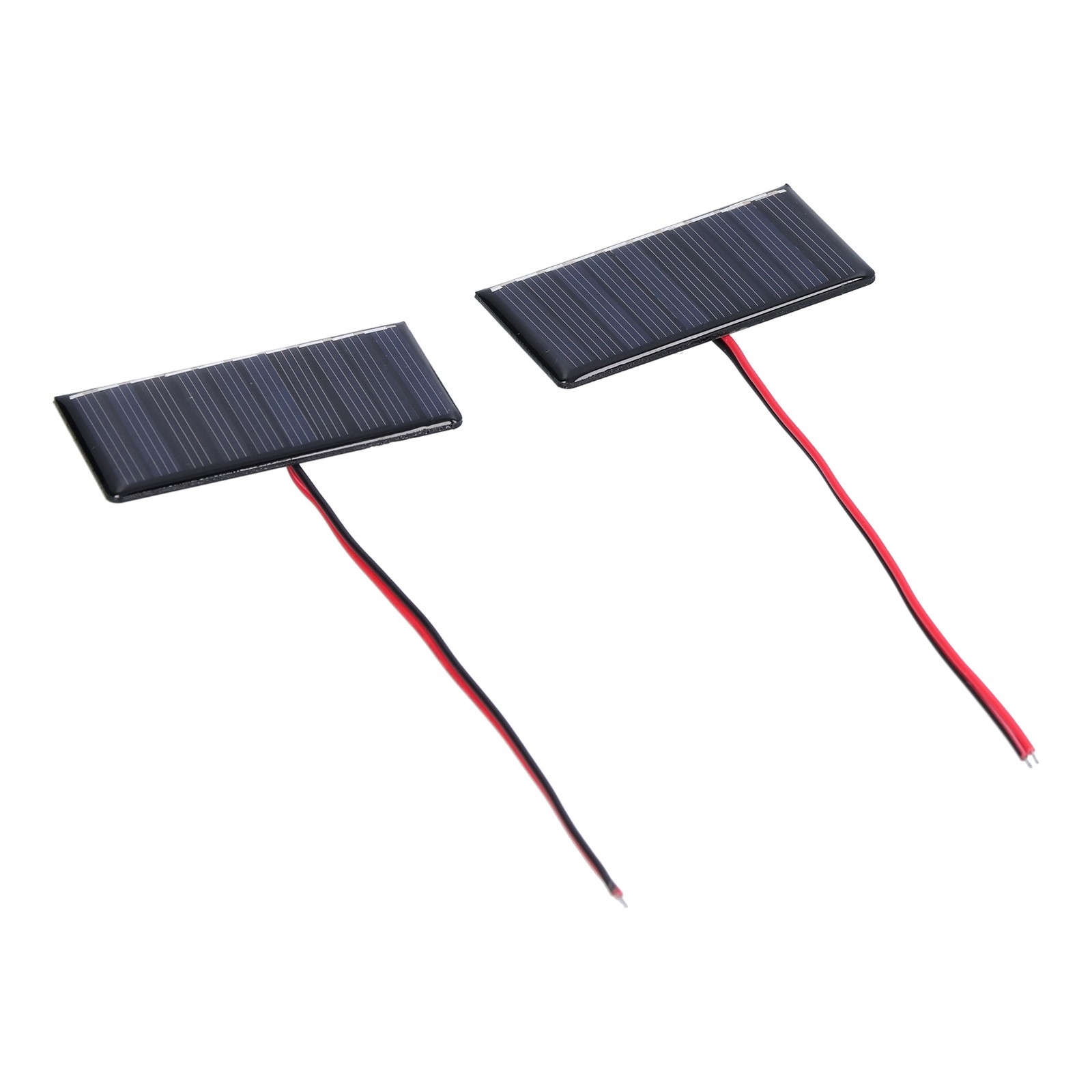 2Pcs Solar Panel Module Polysilicon Micro Glue Power Solar Cells 68x36mm 0.3W 5V