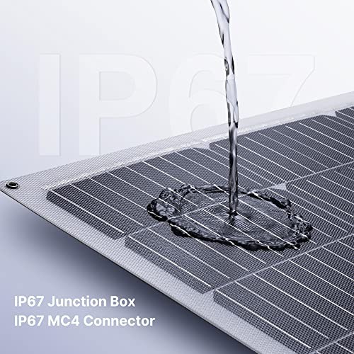 2PCS 100W 12V Solar Panel 9BB Monocrystalline Cell 12 Volt Semi 2x100W Flexible