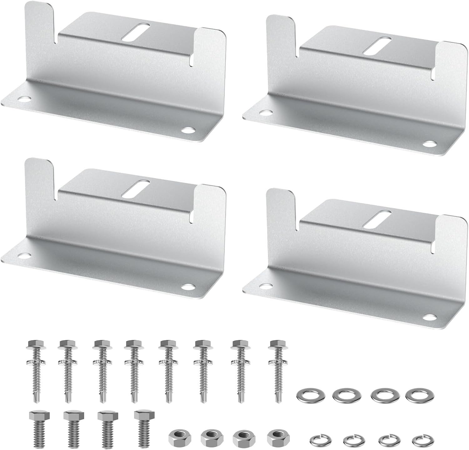 Solar Panel Z Mounting Brackets With Stainless Steel Fixings For RV Camp Roof US