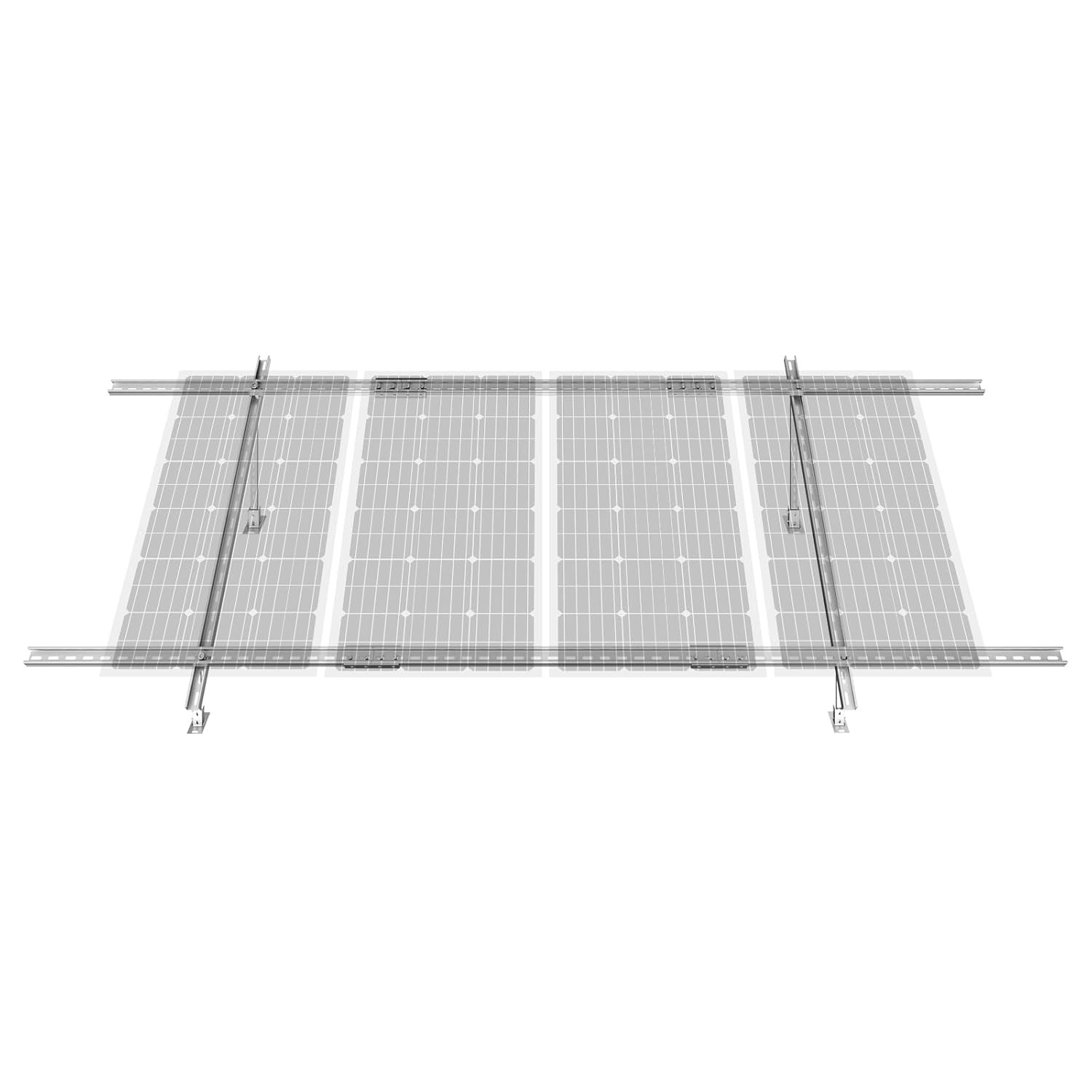VEVOR Solar Panel Mounting Brackets, 30-60 Adjustable Multi-Piece Brackets for 1