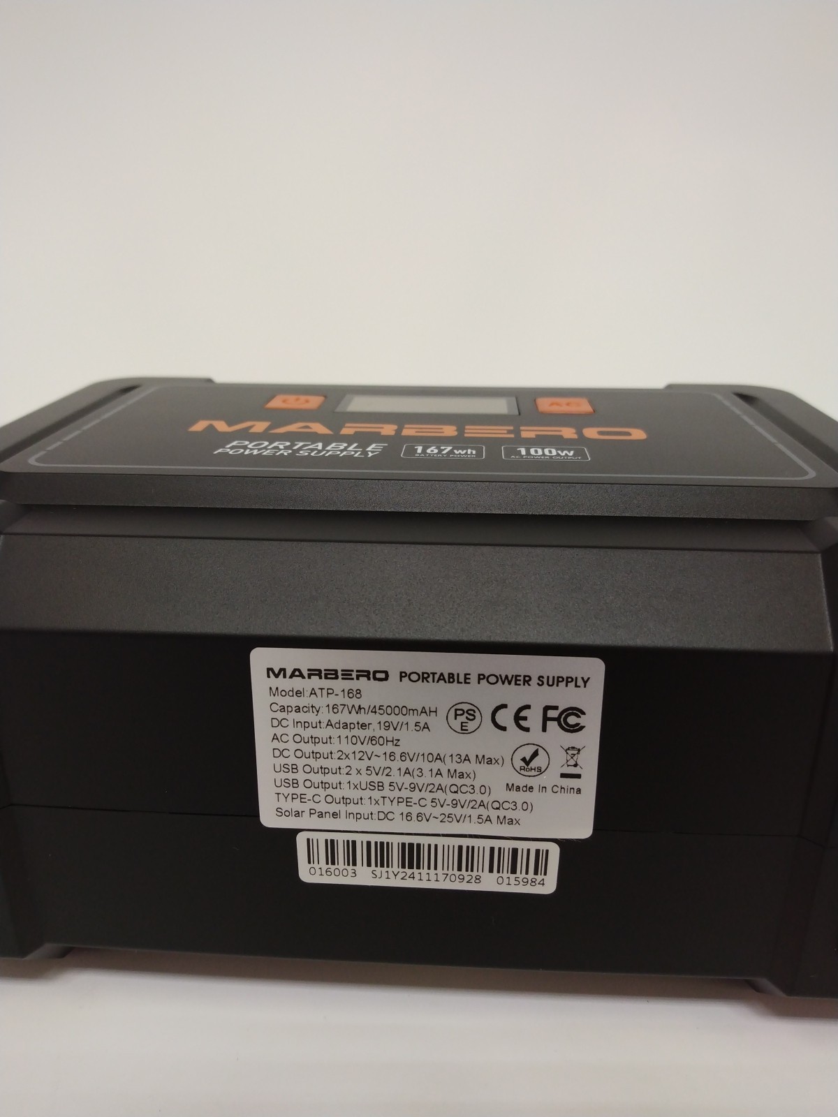 MARBERO ATP-168 Portable Power Supply Camping Portable Power Bank