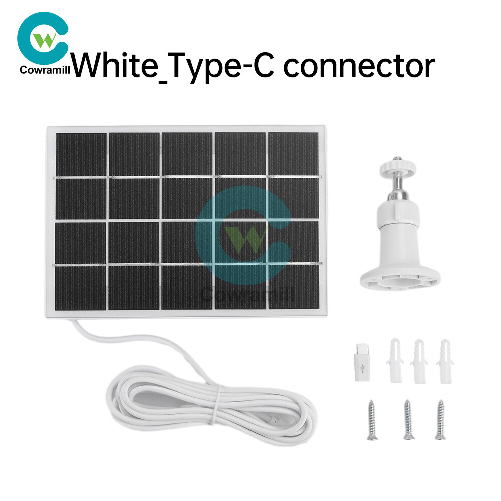 8W 5V Monocrystalline Solar Panel Type-C/DC5521 Interface Solar Charging Board