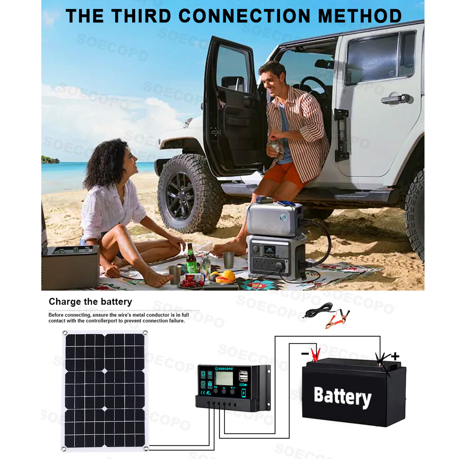 6000W Solar System DC12V to AC110V 220V 100A MPPT Controller 300W Panel InvertuX