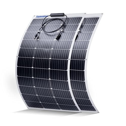 2PCS 100W 12V Solar Panel 9BB Monocrystalline Cell 12 Volt Semi 2x100W Flexible