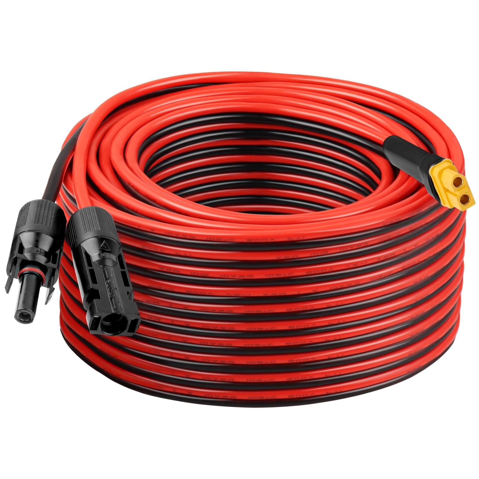10AWG 75FT XT60 Solar Extension Cable 2 3 6 10 15 20 25 35 40 50 75 100FT XT6…