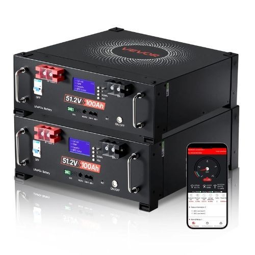 48V 200Ah and 51.2V Server Rack LiFePO4 Lithium Battery Pack (2�100Ah) Bluetooth