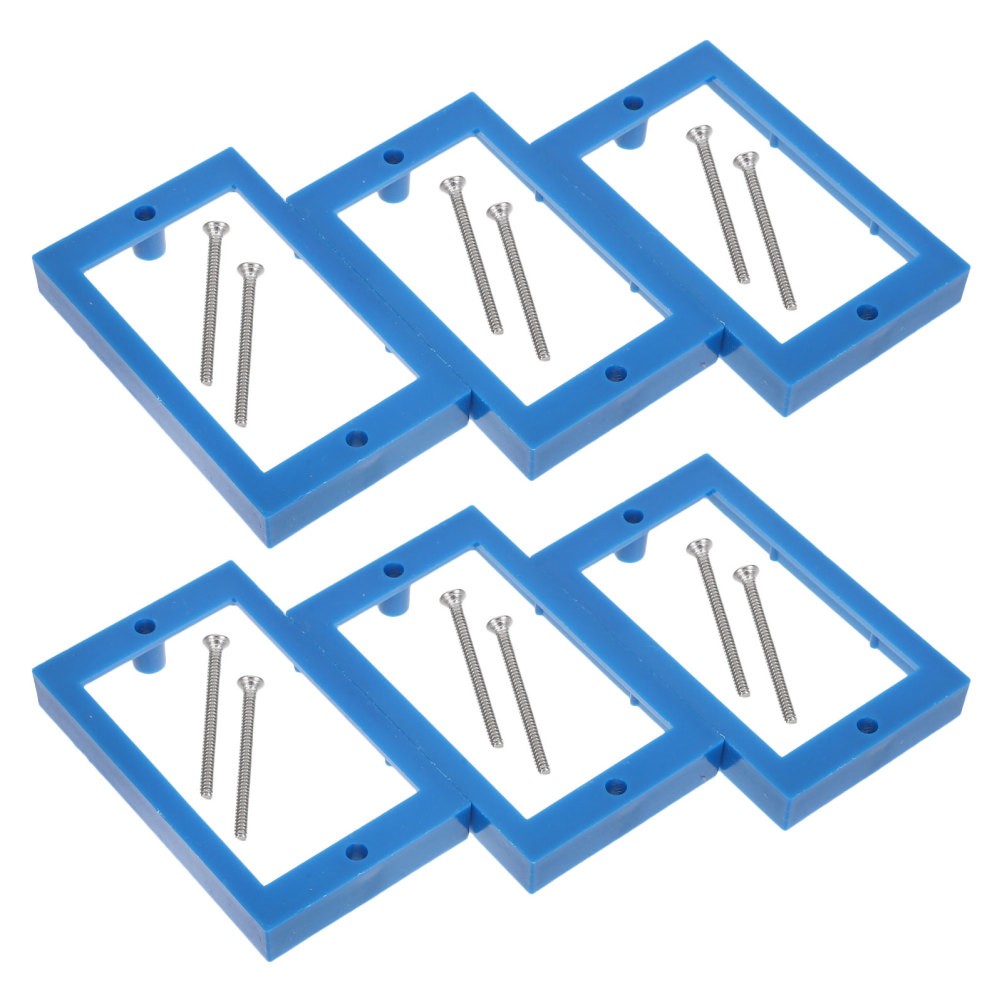 6 Pcs Outlet Box Extender Plastic Electrical Extension Accessory for Switches