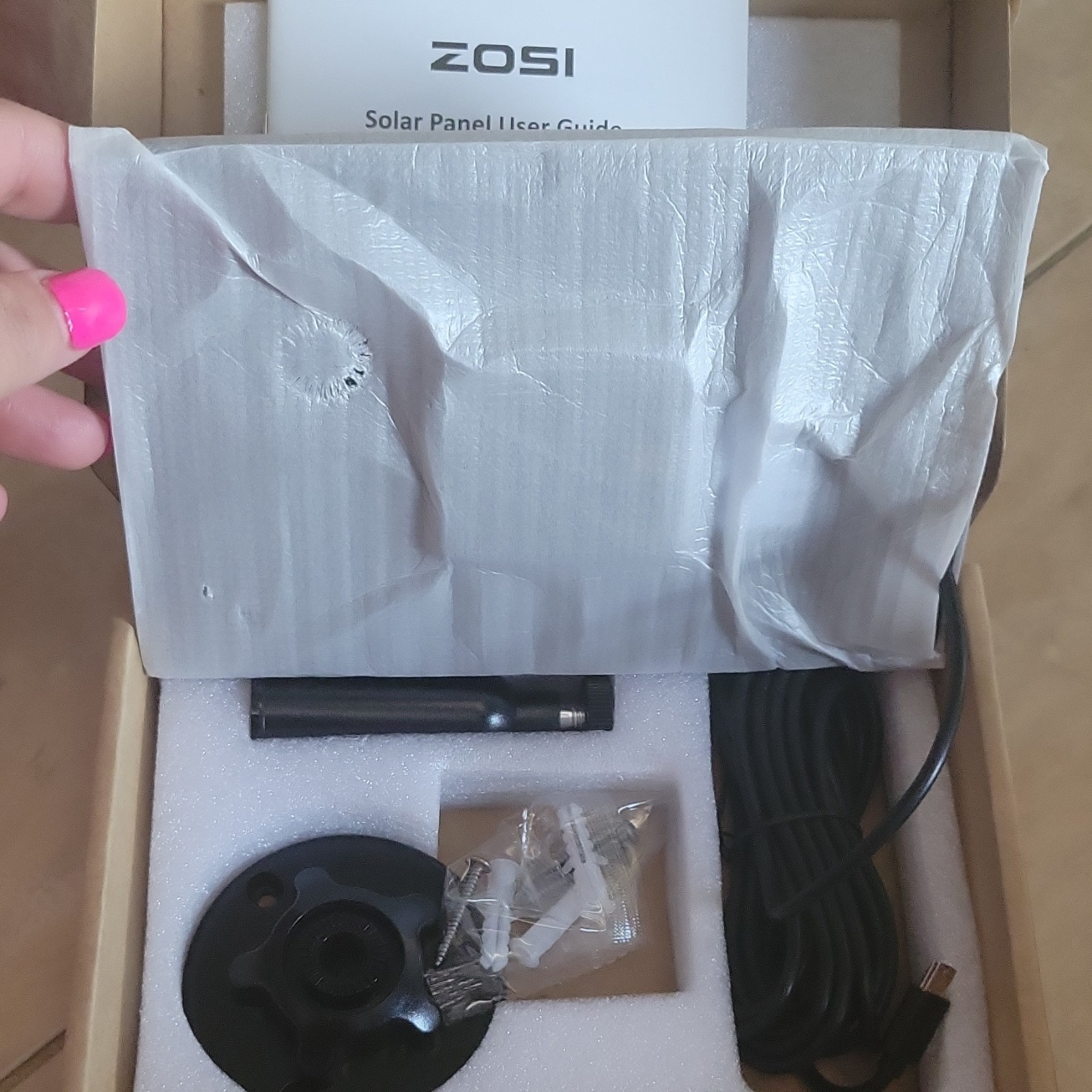 ZOSI 5V DC Solar Panel Non-Stop Charging for Security Camera Waterproof