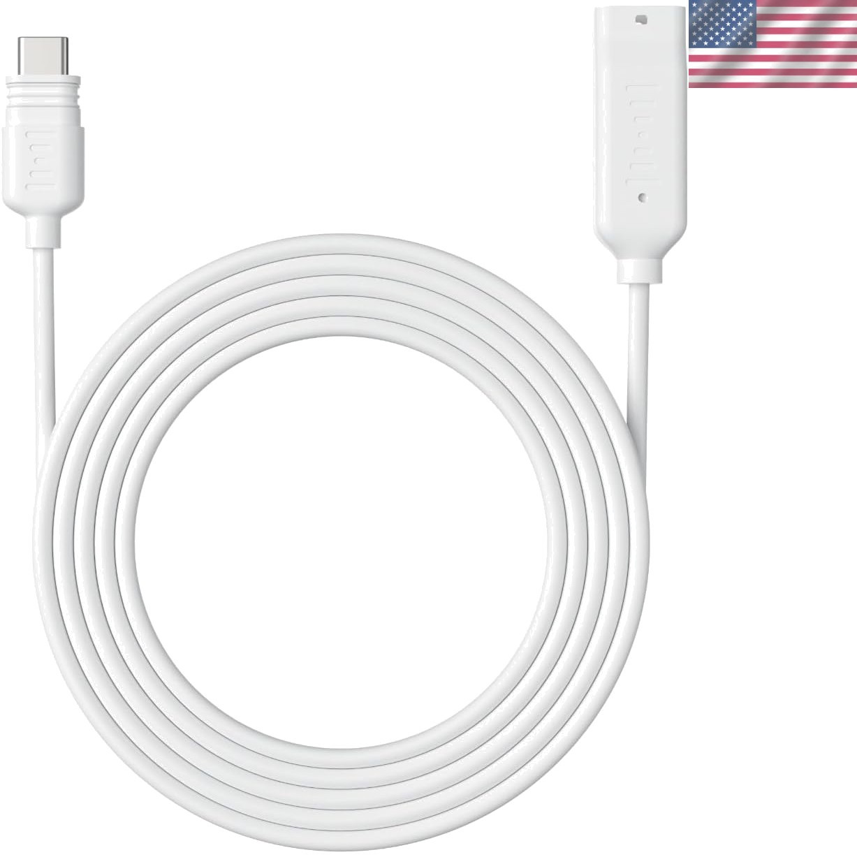 4.5m Weatherproof Solar Panel Extension Cable for USB Type-C Security Cameras