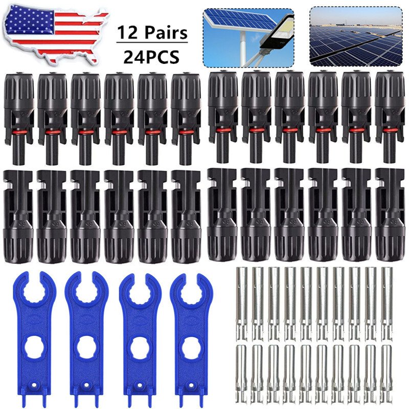 50/20Pairs Pairs Male Female Wire Cable Connector Set For Solar Panel Waterproof
