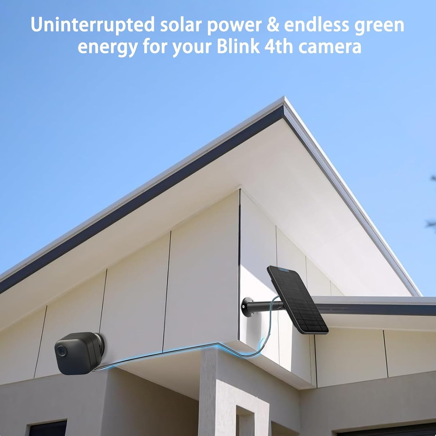 4W Solar Panel with 13.1ft Cable for Blink Camera